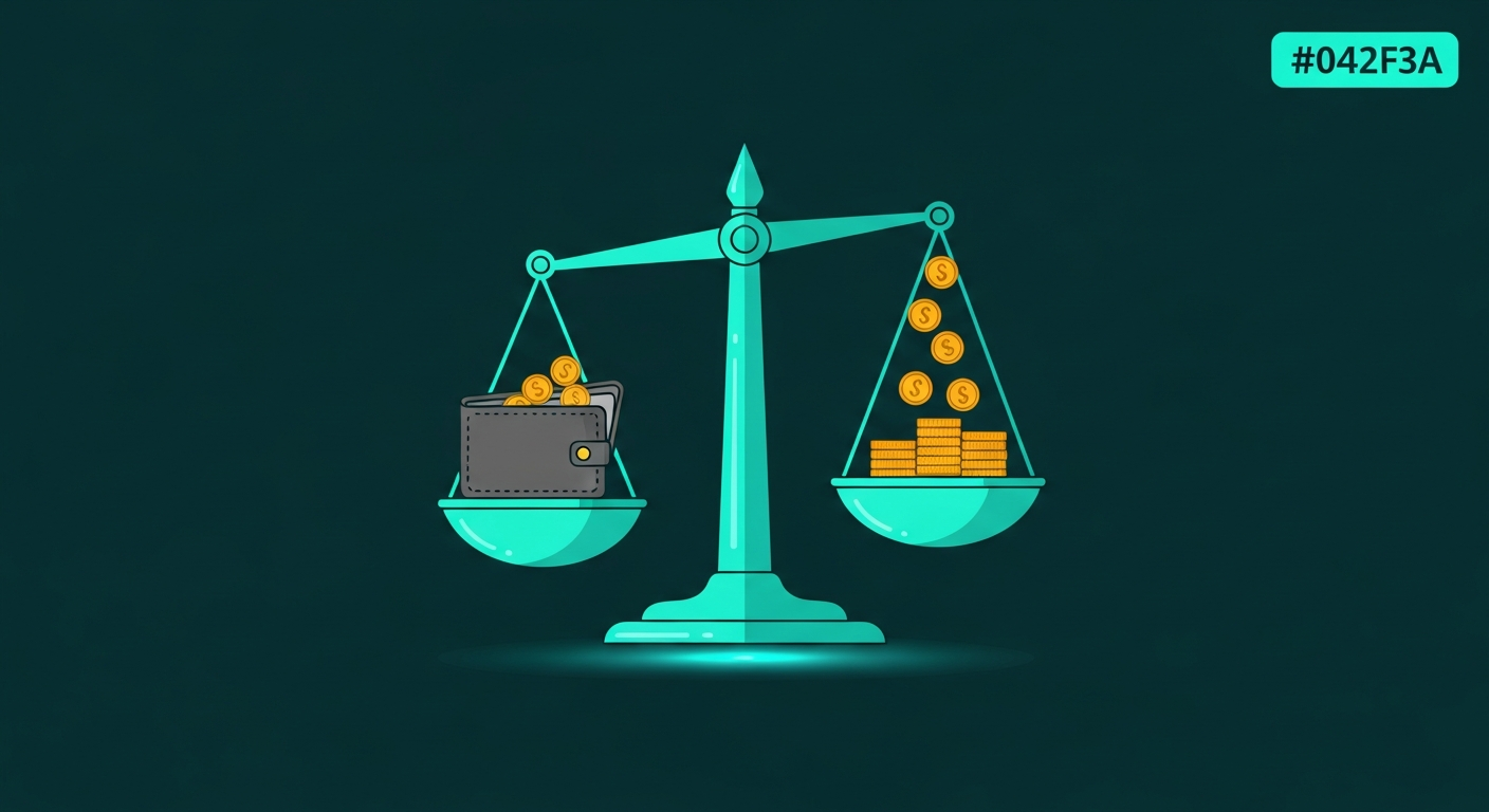 Editorial illustration of a scale showing an underweight stack of coins next to a contract document, representing a payer underpayment recovery review